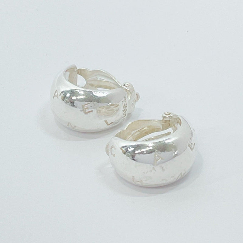 CHANEL Earring logo Silver925 Silver Women Used - JP-BRANDS.com