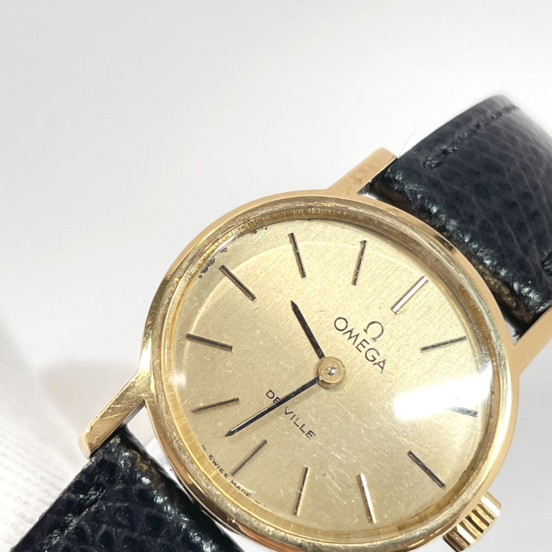 OMEGA Watches De Ville Hand Winding vintage Stainless Steel/leather gold Women Used