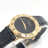 GUCCI Watches 3000.2.L Quartz vintage Stainless Steel/leather gold black Women Used - JP-BRANDS.com