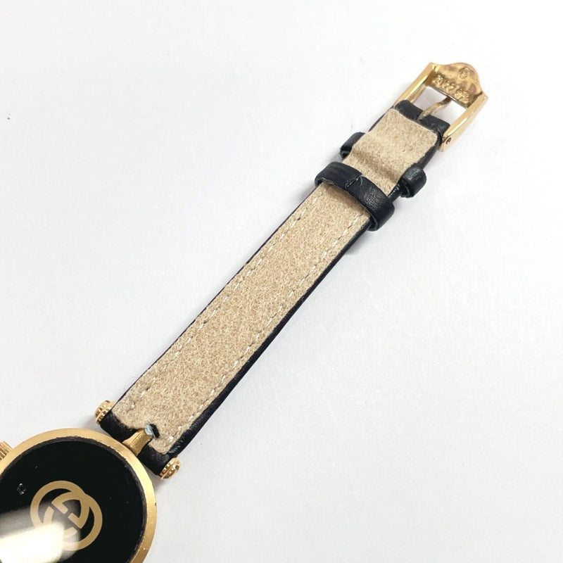 GUCCI Watches Quartz vintage Sherry line Stainless Steel/leather gold black Women Used - JP-BRANDS.com