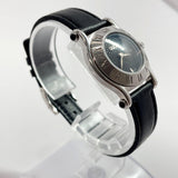 GUCCI Watches 6500L Quartz vintage Stainless Steel/leather Silver black Women Used - JP-BRANDS.com