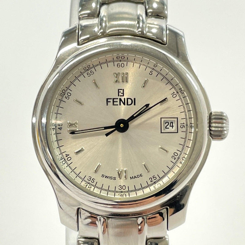 FENDI Watches 210L quartz Date Stainless Steel Silver Women Used - JP-BRANDS.com