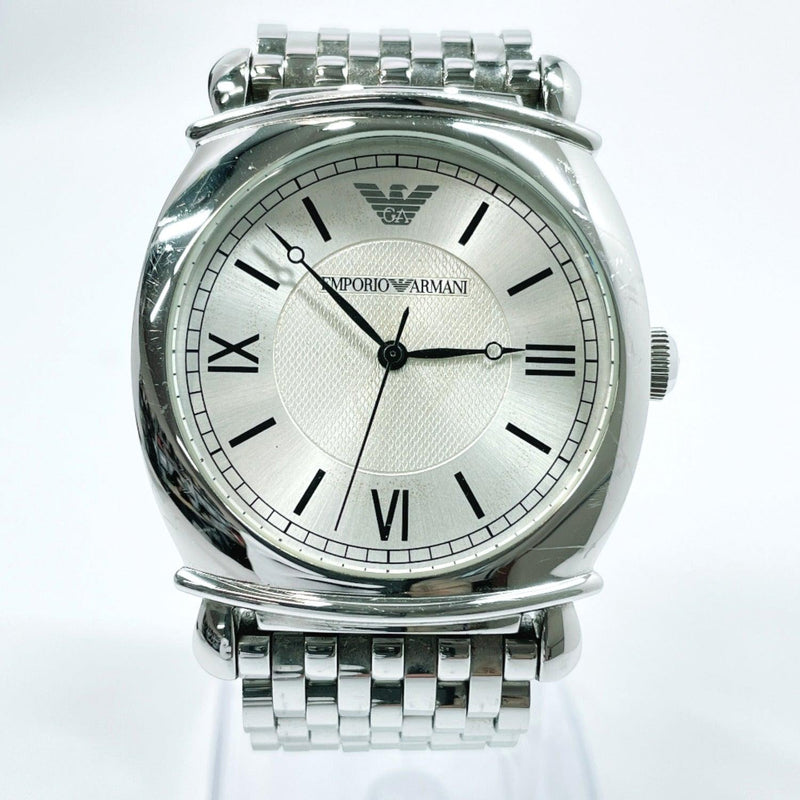 Emporio Armani Watches AR-0298 quartz Stainless Steel Silver mens Used - JP-BRANDS.com