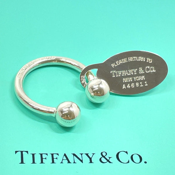 TIFFANY&Co. key ring Return to TIFFANY & Co. Oval plate type Silver925 Silver Women Used