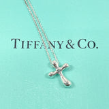 TIFFANY&Co. Necklace Cross mini Elsa Peretti Silver925 Silver Women Used