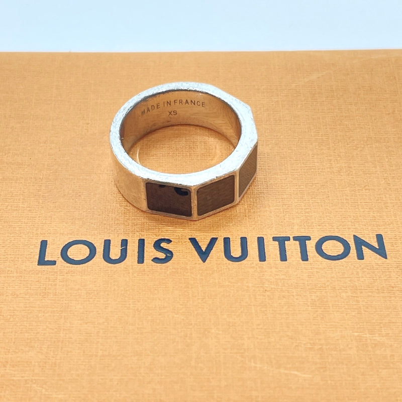 Louis Vuitton Silver Damier Perfore Ring Black Silvery Metal ref.972632 -  Joli Closet