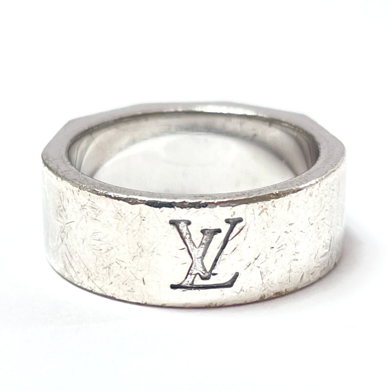 LOUIS VUITTON #55 Ring Berg Damier Men'S Silver 925