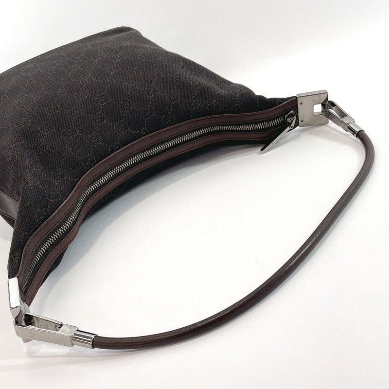 Gucci Vintage Black GG Short Strap Shoulder Bag
