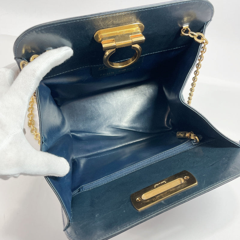 Salvatore Ferragamo Vintage Leather Gancini Convertible Mini Bag