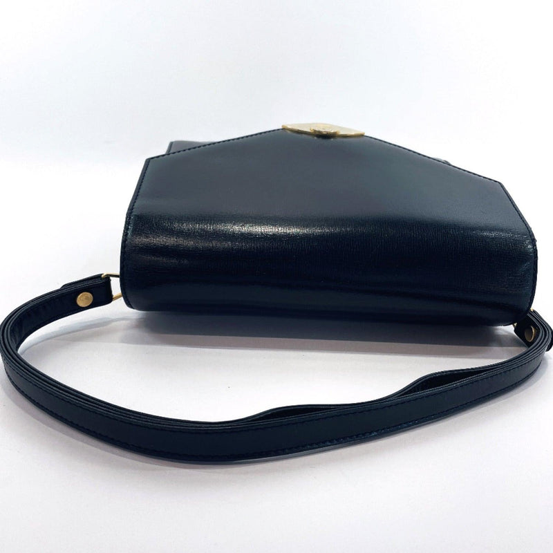 BALLY Handbag vintage leather Navy Women Used - JP-BRANDS.com