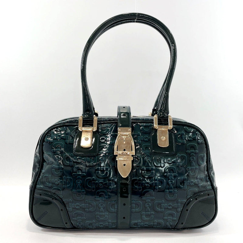GUCCI Handbag 145770 Horsebit PVC/Gold Hardware green gold Women Used - JP-BRANDS.com