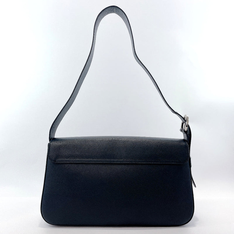 Salvatore Ferragamo Shoulder Bag BL-21 leather Navy Women Used