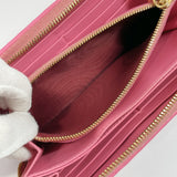 Miu Miu purse Materasse Round zip leather/Gold Hardware pink Women Used