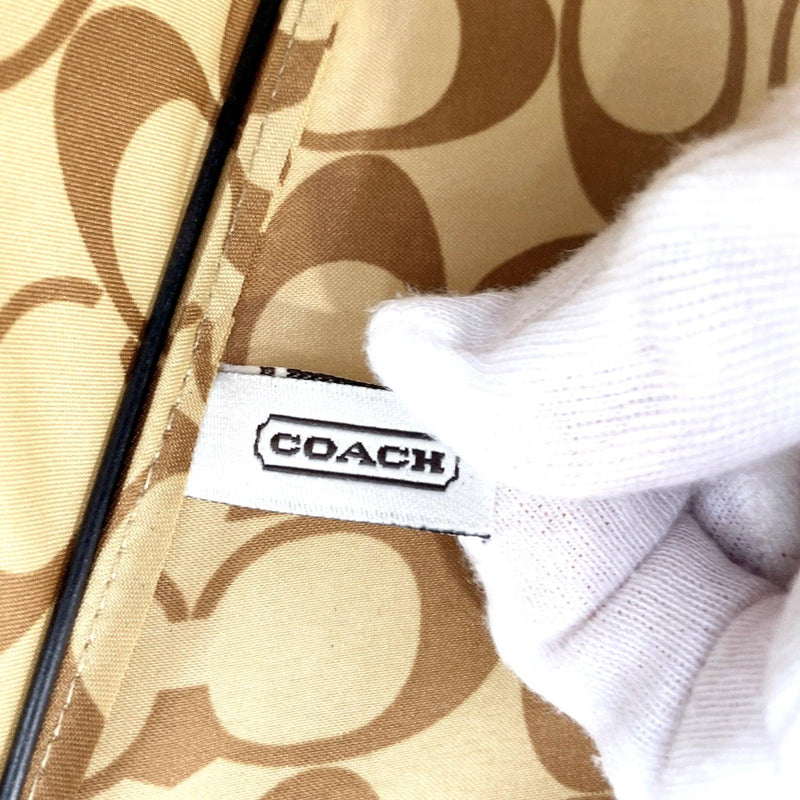 COACH Other accessories F63364 Signature Folding umbrella polyester Brown Women Used - JP-BRANDS.com