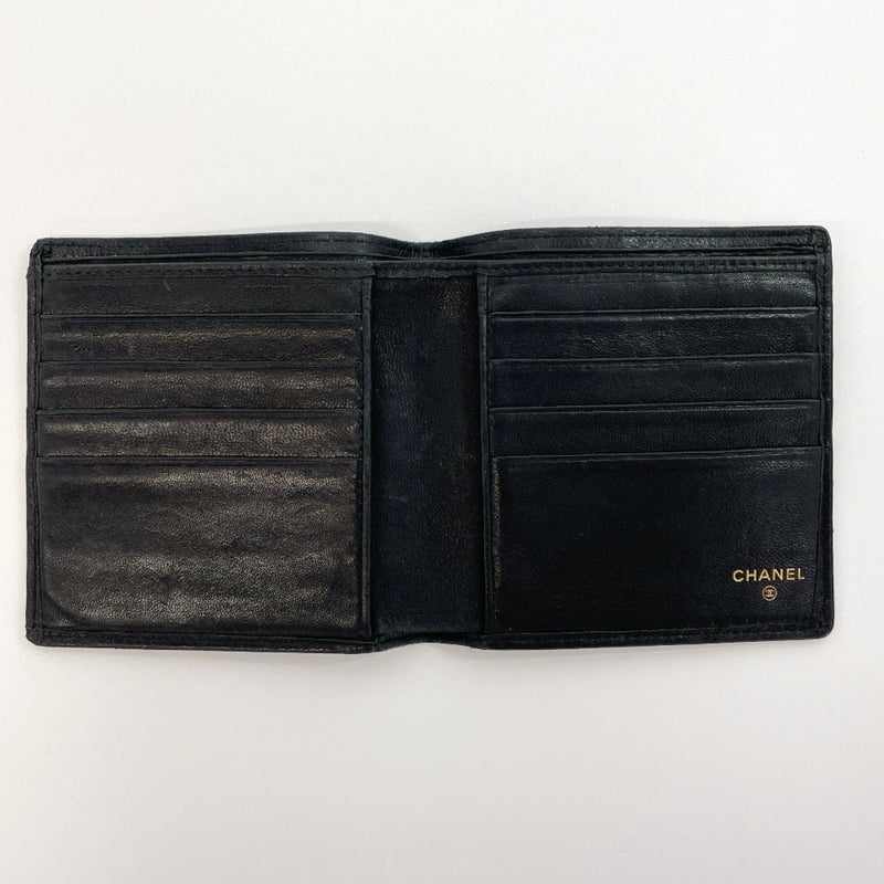 CHANEL wallet Bill Compartment Bicolore Vintage lambskin Black unisex Used - JP-BRANDS.com