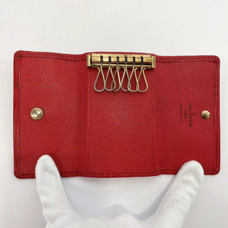 LOUIS VUITTON key holder M6381E Multicles 6 six hooks Epi Leather Red Women  Used
