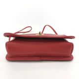 COACH Shoulder Bag 9924 Old coach leather/Gold Hardware Red Women Used - JP-BRANDS.com