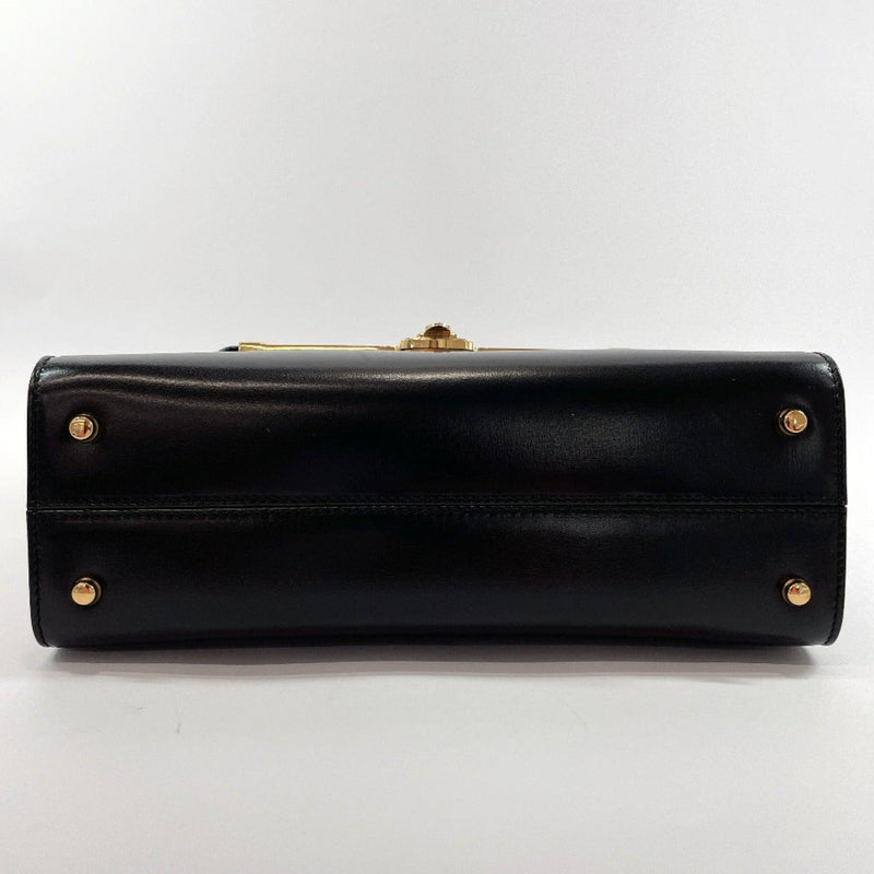 BALLY Handbag Vintage 2way Kelly type leather Black Women Used - JP-BRANDS.com