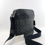 COACH Shoulder Bag 54788 Signature PVC/leather Black mens Used - JP-BRANDS.com