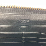 LOEWE purse anagram Round zip PVC/leather Black gray Women Used - JP-BRANDS.com