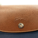Longchamp Tote Bag 1899-618 Le Pliage LUCKY Nylon/leather Navy Brown Women Used - JP-BRANDS.com