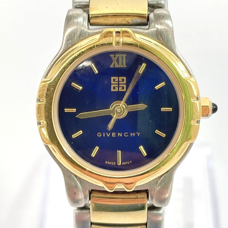 GIVENCHY Watches quartz Stainless Steel gold blue Women Used - JP-BRANDS.com
