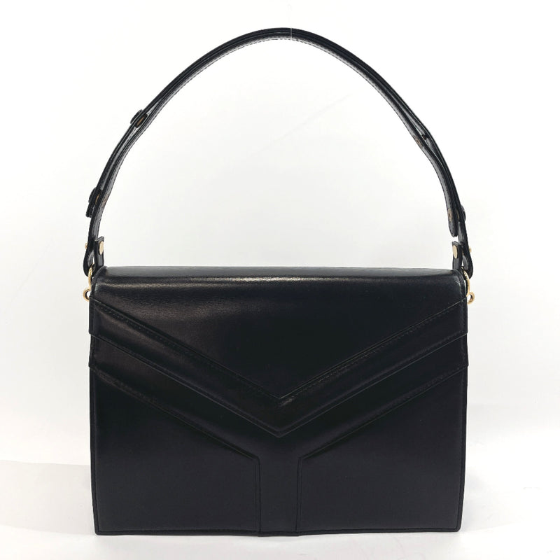 YVES SAINT LAURENT Shoulder Bag vintage leather Black Women Used