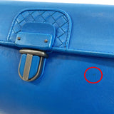 BOTTEGAVENETA Clutch bag Intrecciato leather blue mens Used - JP-BRANDS.com