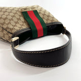 GUCCI Shoulder Bag 233608 one belt Sherry line GG canvas Brown Women Used - JP-BRANDS.com