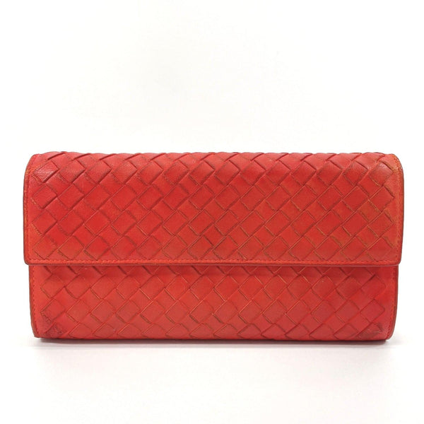 BOTTEGAVENETA purse 150509 Intrecciato leather Red Women Used - JP-BRANDS.com