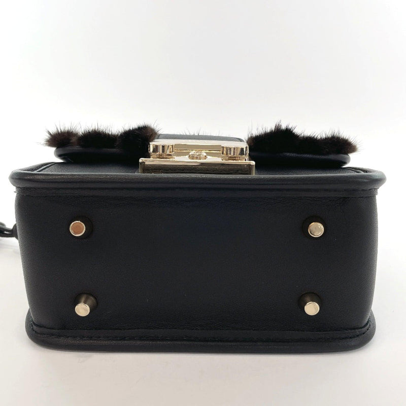 Furla Shoulder Bag 236826 Metropolitan leather Black Women Used - JP-BRANDS.com