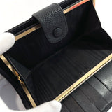 CHANEL purse purse with a clasp Matt caviar skin Black Women Used - JP-BRANDS.com