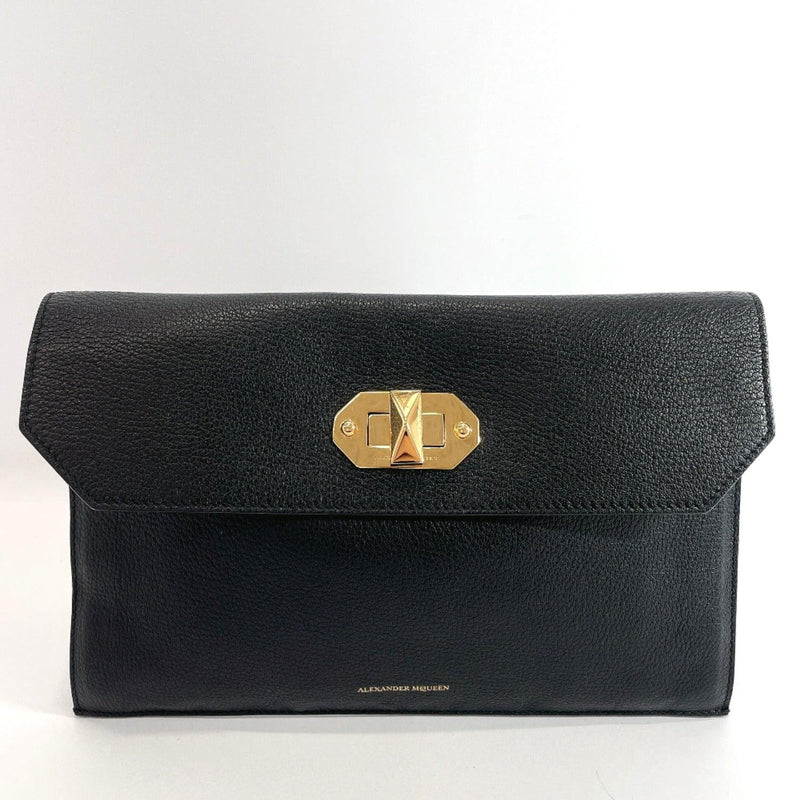 Alexander McQueen Clutch bag 5444483 500187 leather Black Women Used - JP-BRANDS.com
