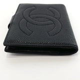 CHANEL wallet purse with a clasp Matt caviar skin Black Women Used - JP-BRANDS.com