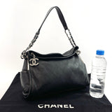 CHANEL Shoulder Bag one belt Matelasse leather Black Women Used - JP-BRANDS.com
