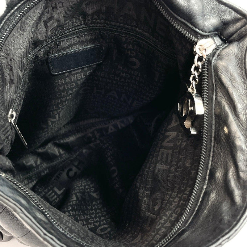 CHANEL Shoulder Bag one belt Matelasse leather Black Women Used - JP-BRANDS.com