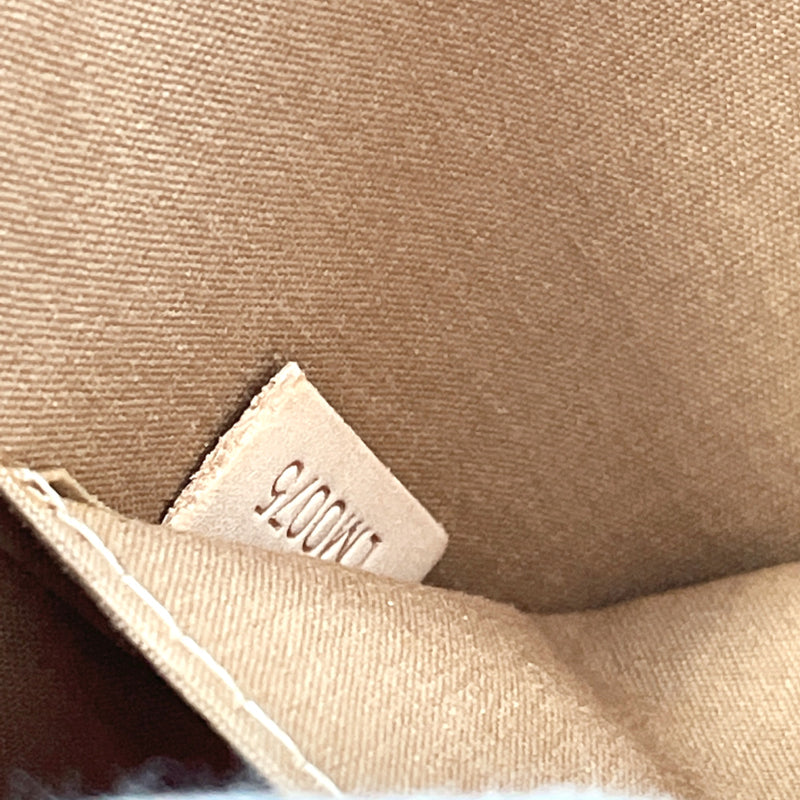 Louis Vuitton Brown Monogram Vernis Roxbury Drive Beige Leather