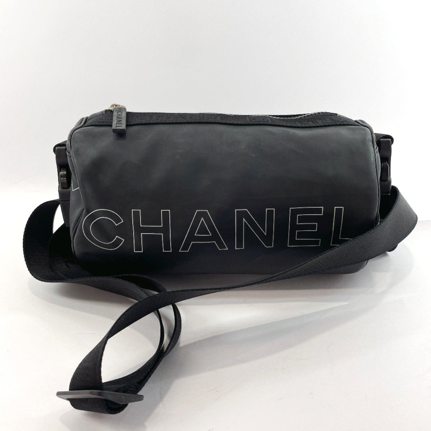 CHANEL Shoulder Bag Chanel Sport rubber/Nylon Black white Women Used
