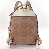 COACH Backpack Daypack F30954 Signature PVC Brown Women Used - JP-BRANDS.com