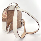 COACH Backpack Daypack F30954 Signature PVC Brown Women Used - JP-BRANDS.com