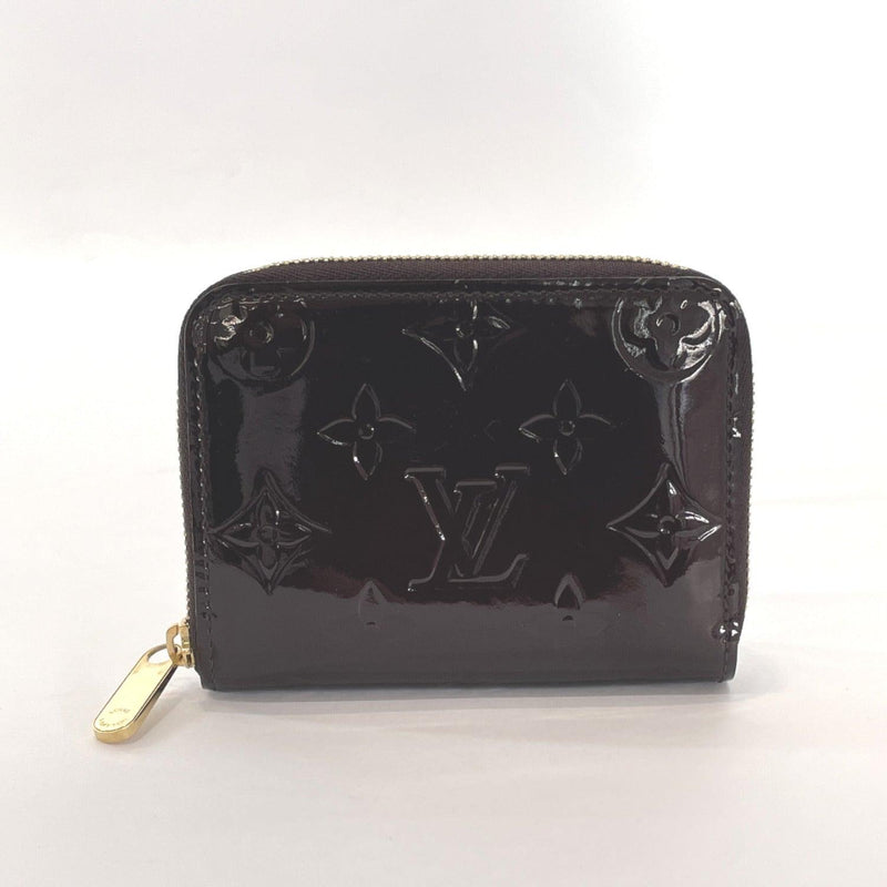 LOUIS VUITTON coin purse M93607 zip around purse Monogram Vernis Purple (amarant) Women Used - JP-BRANDS.com