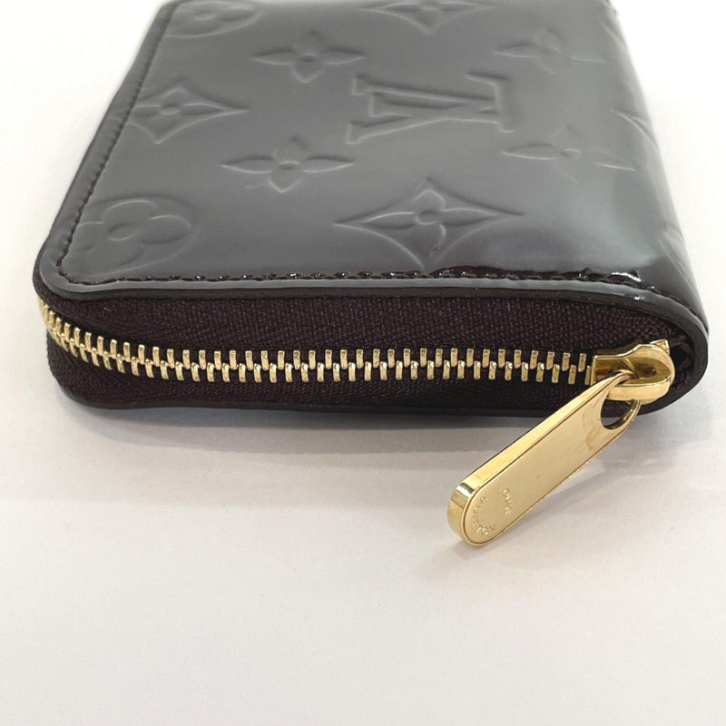 LOUIS VUITTON coin purse M93607 zip around purse Monogram Vernis Purple (amarant) Women Used - JP-BRANDS.com