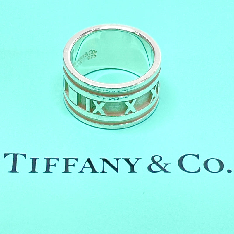 TIFFANY&Co. Ring Atlas Silver925 14 Silver Women Used