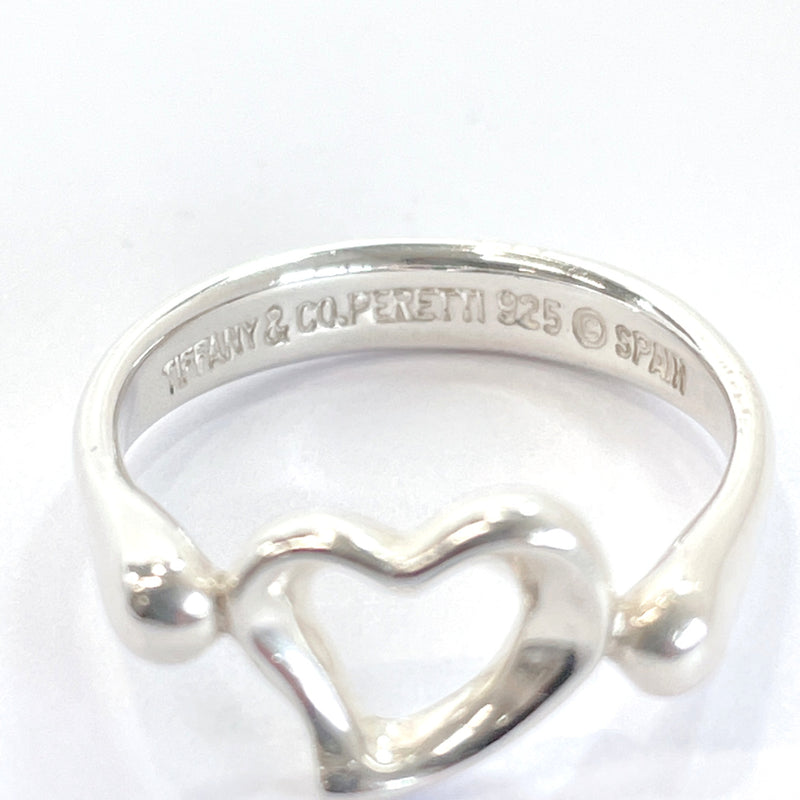 TIFFANY&Co. Ring Open heart Elsa Peretti Silver925 9 Silver Women Used