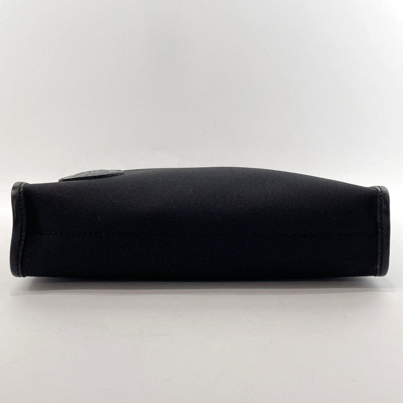 HUNTING WORLD Clutch bag Nylon/leather Black mens Used - JP-BRANDS.com