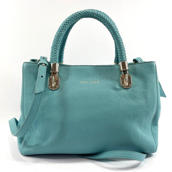 COLE HAAN Handbag 2way leather blue Women Used – JP 