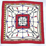 CARTIER scarf silk Red Ivory Women Used - JP-BRANDS.com