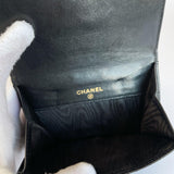 CHANEL wallet COCO Mark vintage Matt caviar skin Black Women Used - JP-BRANDS.com