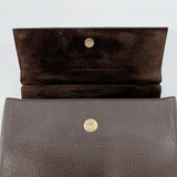 GUCCI Handbag 001.3444.1887 Bamboo vintage leather Dark brown Women Used - JP-BRANDS.com