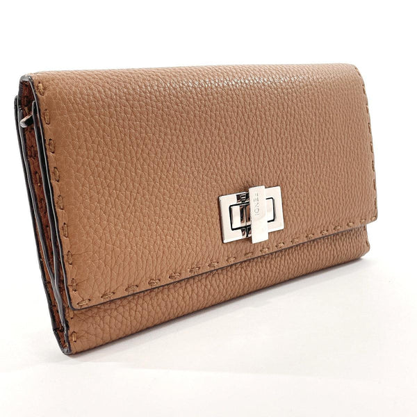 FENDI purse 8M0308 Celeria leather Brown Women Used - JP-BRANDS.com